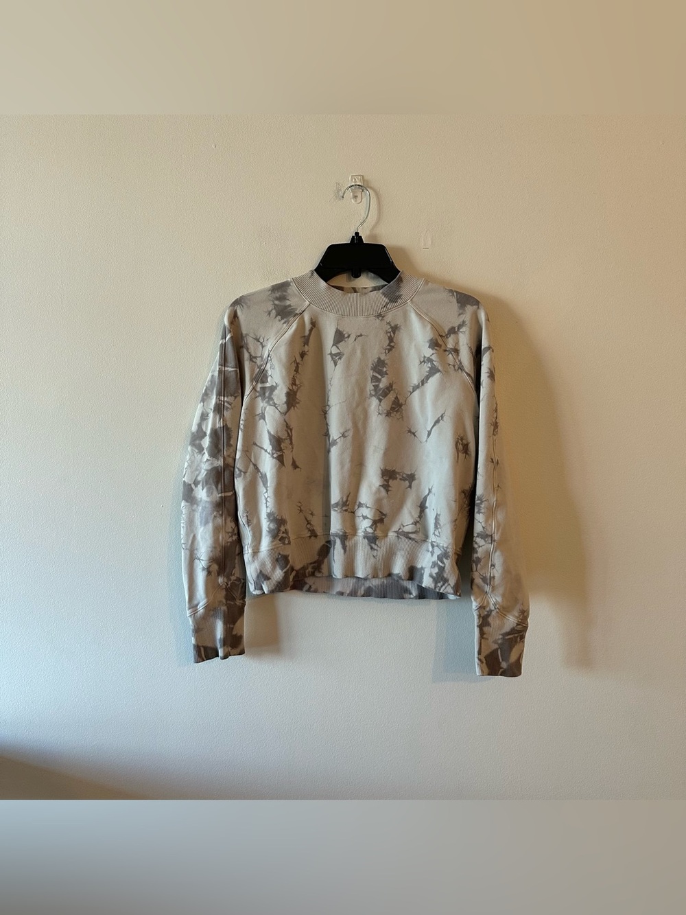 READ Lululemon Ready To Roll Crew Sweatshirt Shibori Grey 2/4? Pullover Tie Dye